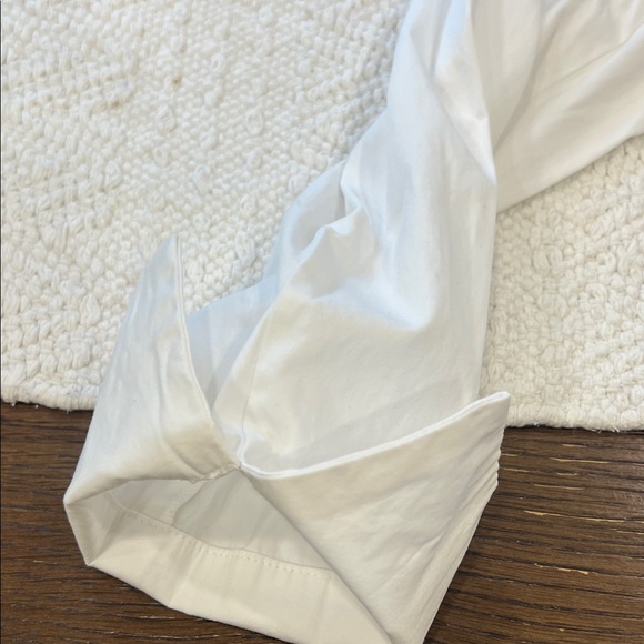 Chic White Ruffle V-Neck Blouse - Picture 13 of 16